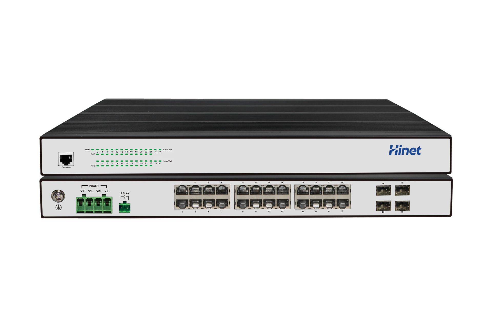 IRS2624F4Y-AC/DC 全国产化机架式24个千兆RJ45口+4个千兆光口工业级以太网交换机