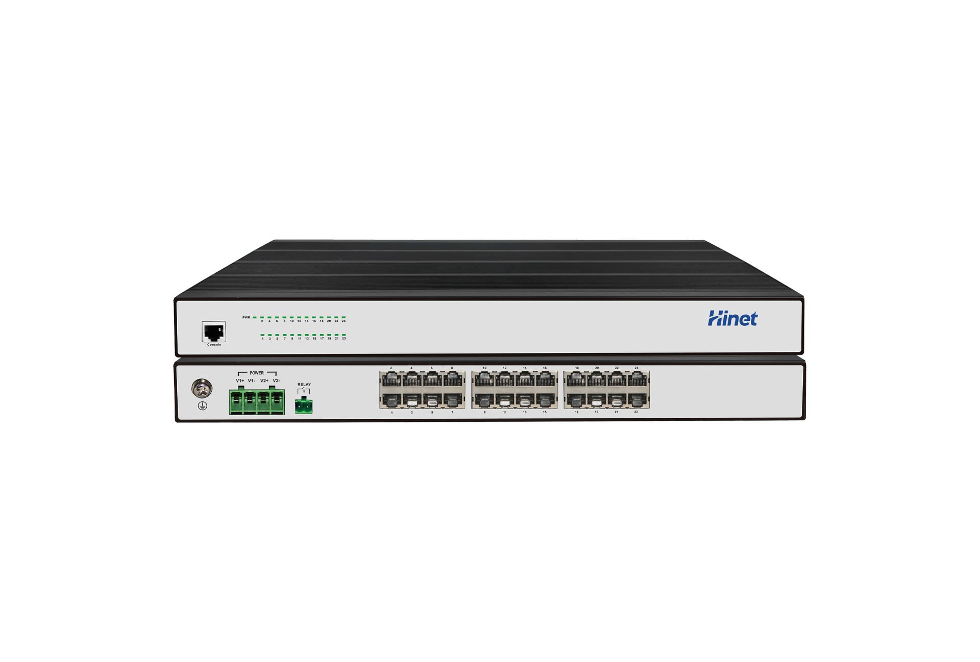 IRS2624-AC/DC 24个千兆RJ45口机架式工业级以太网交换机